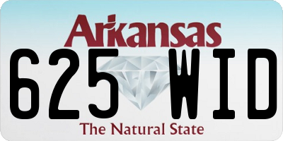 AR license plate 625WID