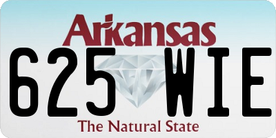 AR license plate 625WIE