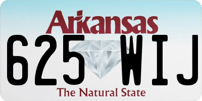 AR license plate 625WIJ