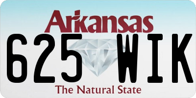 AR license plate 625WIK