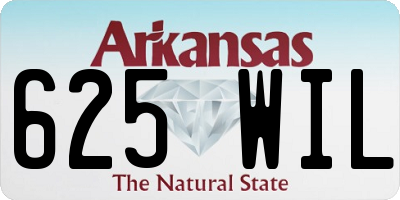 AR license plate 625WIL