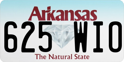 AR license plate 625WIO