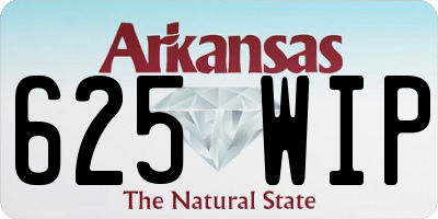 AR license plate 625WIP