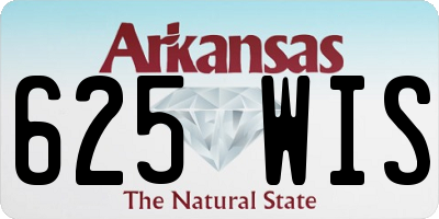 AR license plate 625WIS