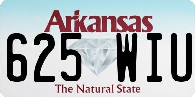 AR license plate 625WIU