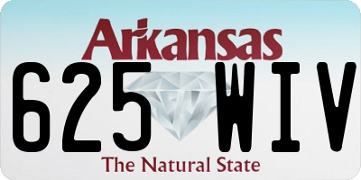 AR license plate 625WIV