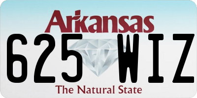 AR license plate 625WIZ