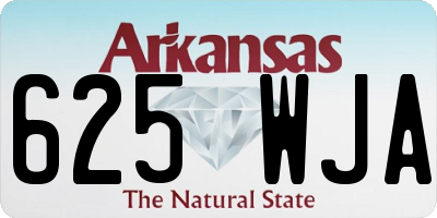 AR license plate 625WJA