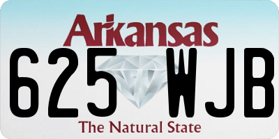 AR license plate 625WJB