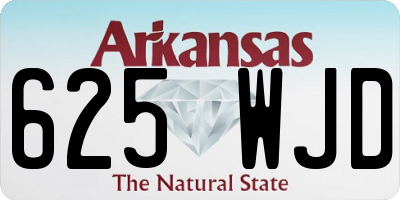 AR license plate 625WJD