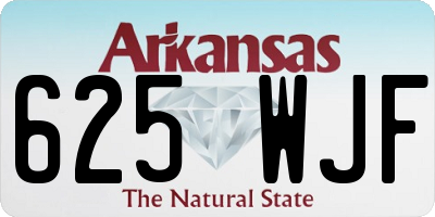 AR license plate 625WJF