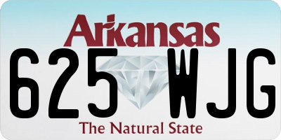 AR license plate 625WJG