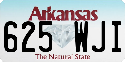 AR license plate 625WJI
