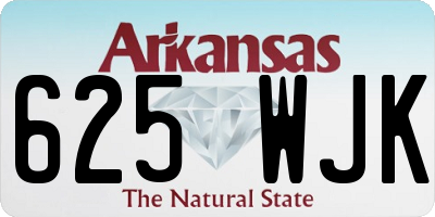 AR license plate 625WJK