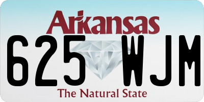 AR license plate 625WJM