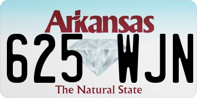 AR license plate 625WJN