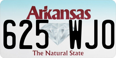 AR license plate 625WJO