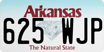 AR license plate 625WJP