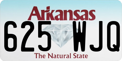 AR license plate 625WJQ