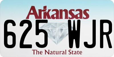 AR license plate 625WJR
