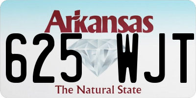 AR license plate 625WJT