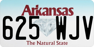 AR license plate 625WJV