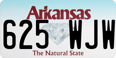 AR license plate 625WJW