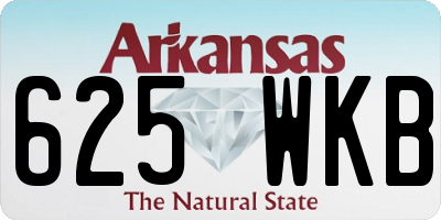 AR license plate 625WKB