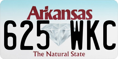 AR license plate 625WKC
