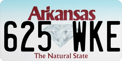 AR license plate 625WKE