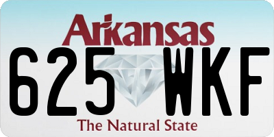 AR license plate 625WKF