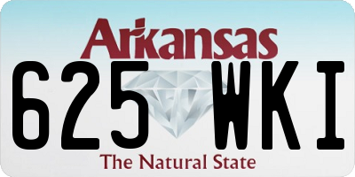 AR license plate 625WKI