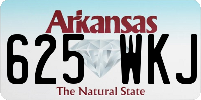 AR license plate 625WKJ