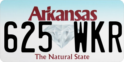 AR license plate 625WKR