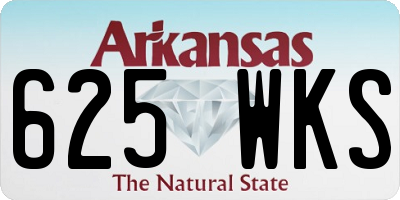 AR license plate 625WKS