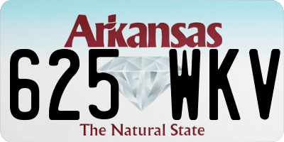 AR license plate 625WKV