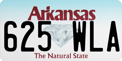 AR license plate 625WLA