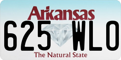 AR license plate 625WLO