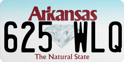 AR license plate 625WLQ