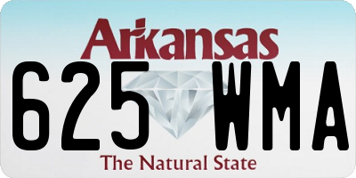 AR license plate 625WMA