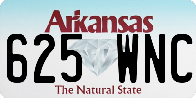 AR license plate 625WNC