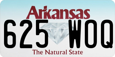 AR license plate 625WOQ