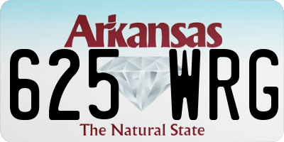 AR license plate 625WRG