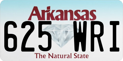 AR license plate 625WRI