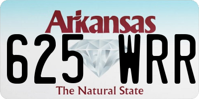 AR license plate 625WRR