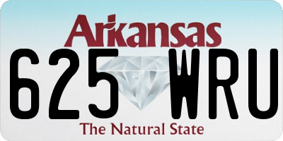 AR license plate 625WRU