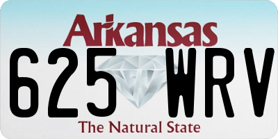 AR license plate 625WRV