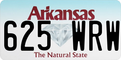 AR license plate 625WRW