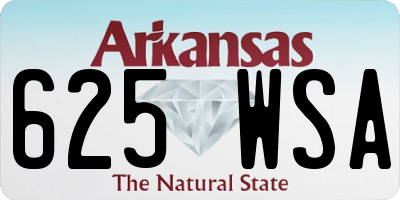 AR license plate 625WSA
