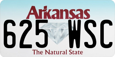 AR license plate 625WSC